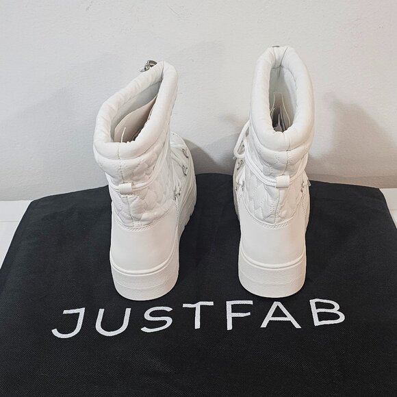 JustFab Neve Cold Weather Bootie /Bright White/ Women's Size 8.5 - 0407 64 6867 - Picture 4 of 6